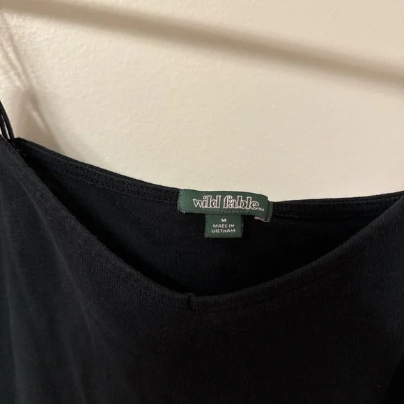 Wild Fable Black Camisole Top Crop Bra Top - Picture 3 of 3